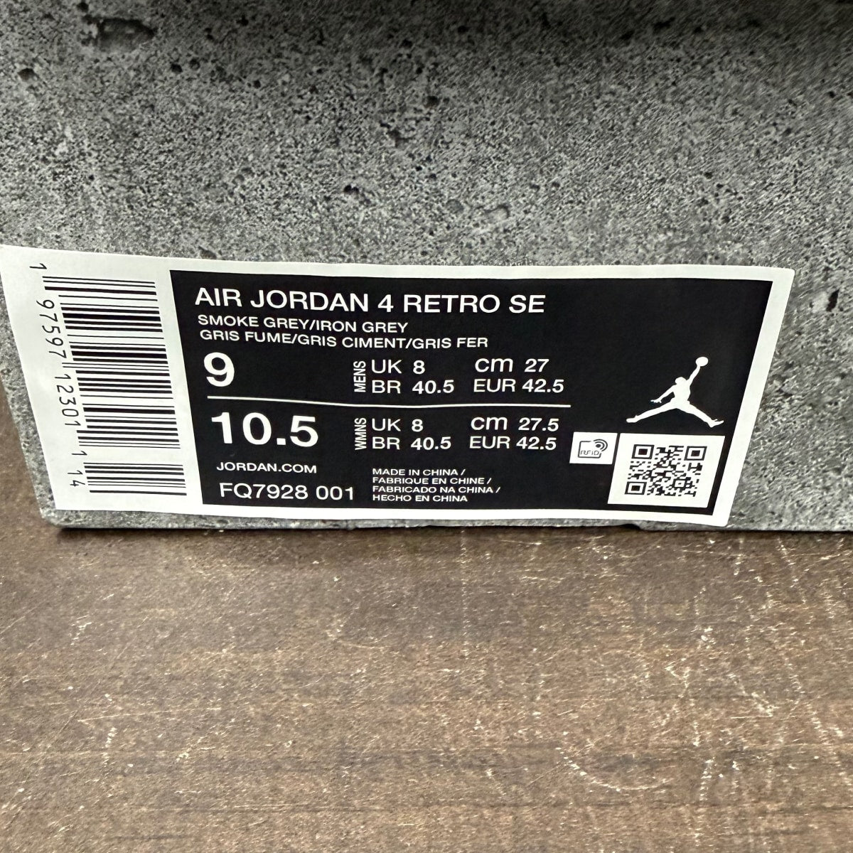 Jordan 4 Retro SE Paris Olympics Wet Cement - Image 8