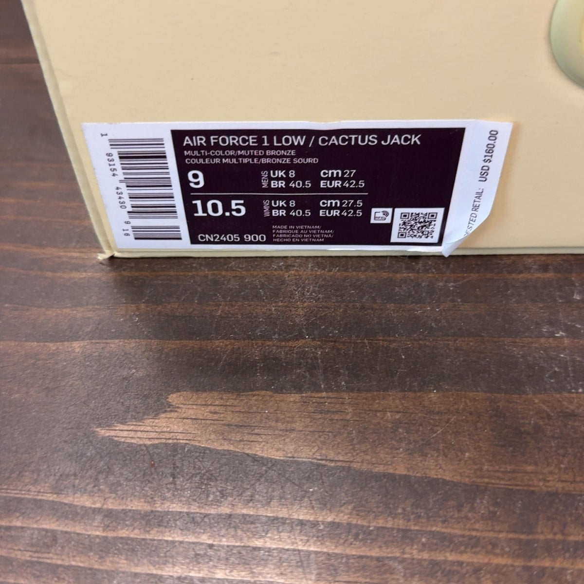 Nike Air Force 1 Low Travis Scott Cactus Jack - Image 8