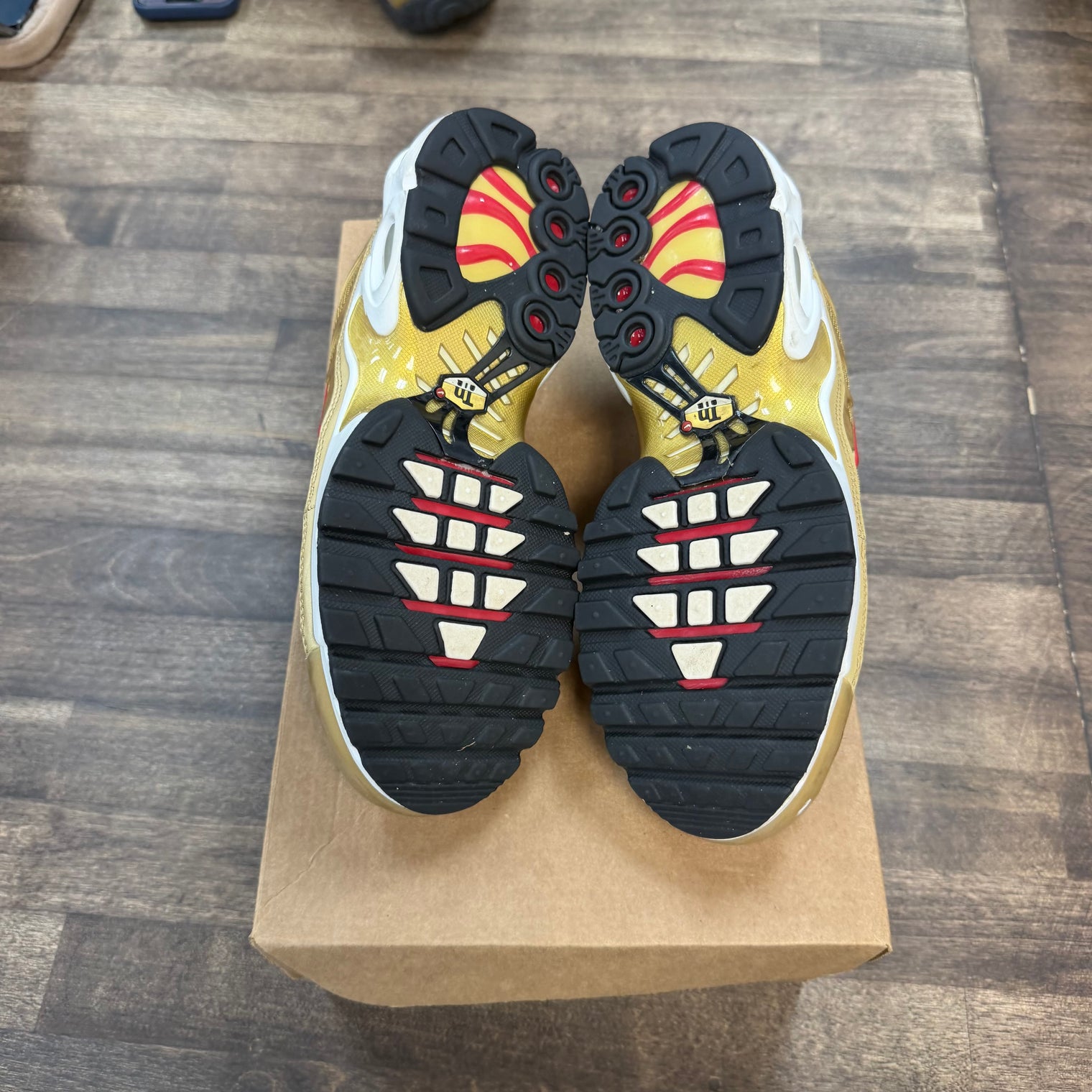 Metallic Gold Nike Air Max Plus (2018)(GS) (USED, No Box)