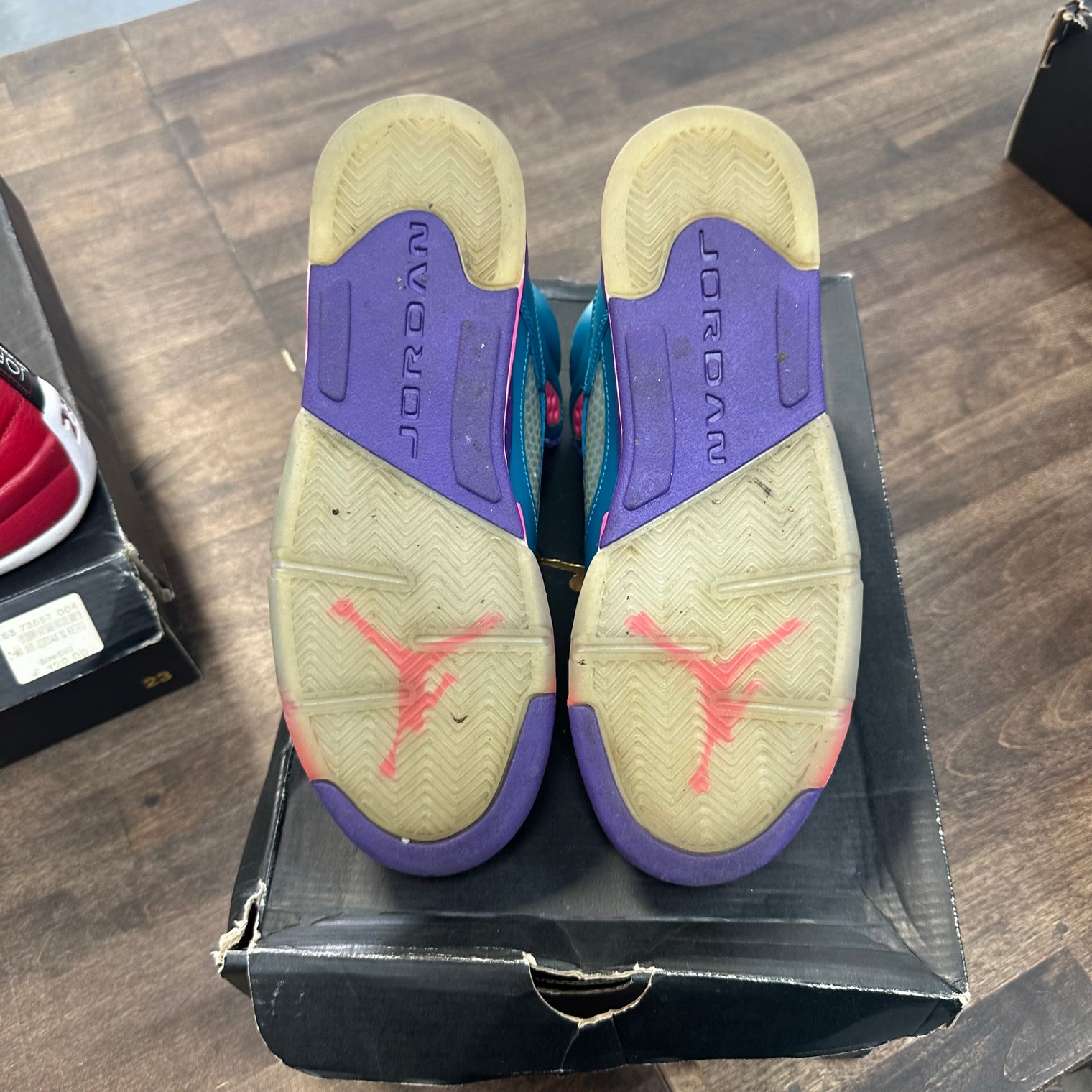Tropical Teal Jordan 5 Retro (GS) (USED)
