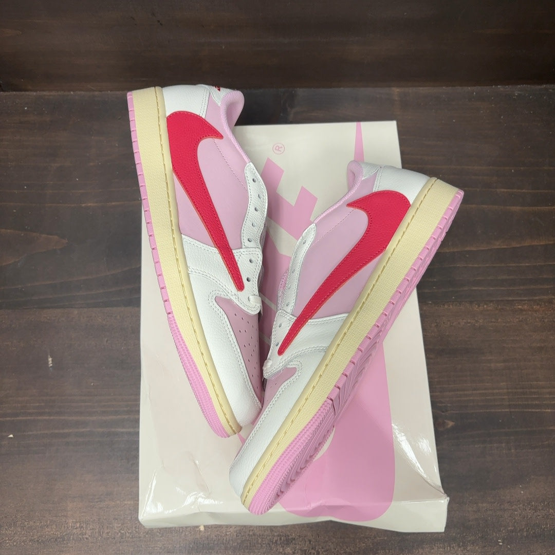 Jordan 1 Retro Low OG SP Travis Scott Sail Tropical Pink - Image 2