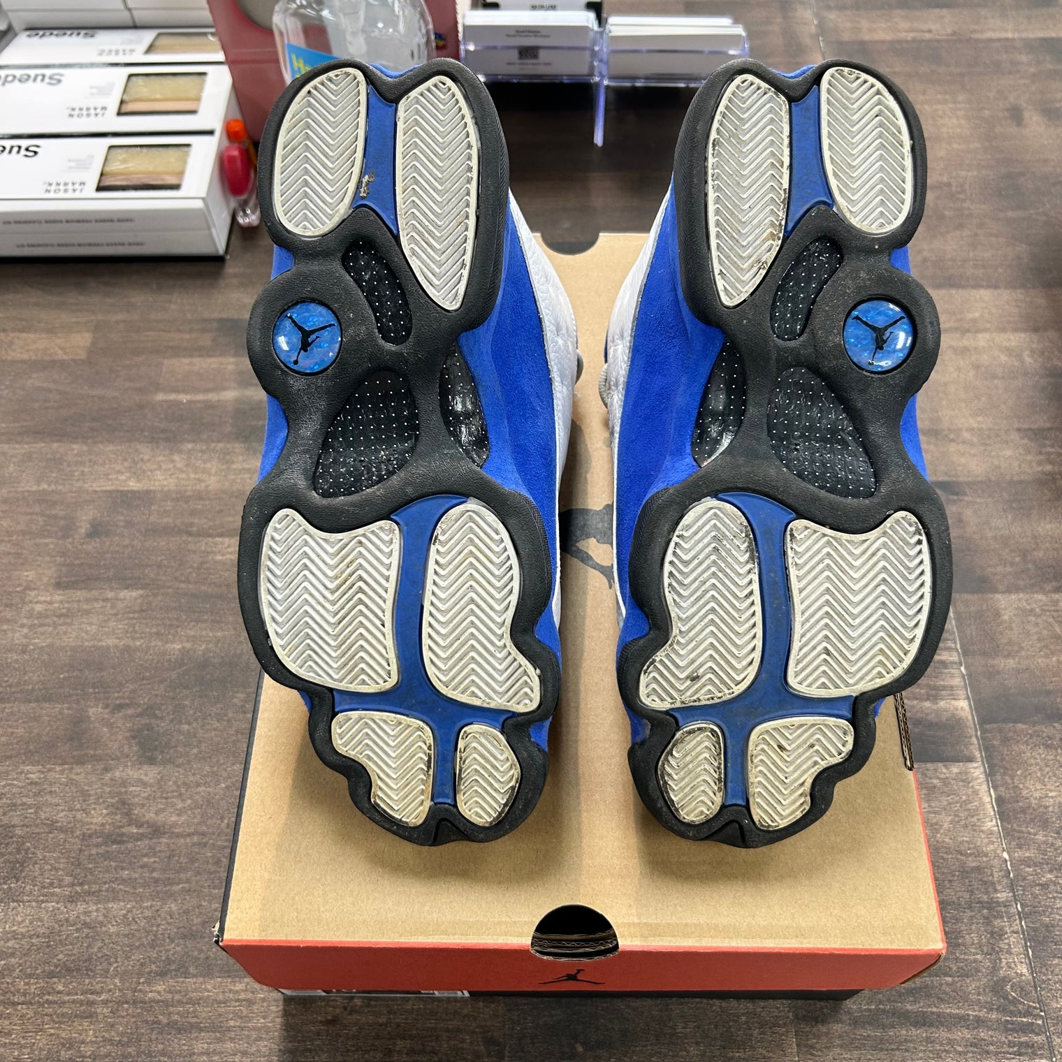 White Hyper Royal Jordan 13 (USED, Replacement Box)
