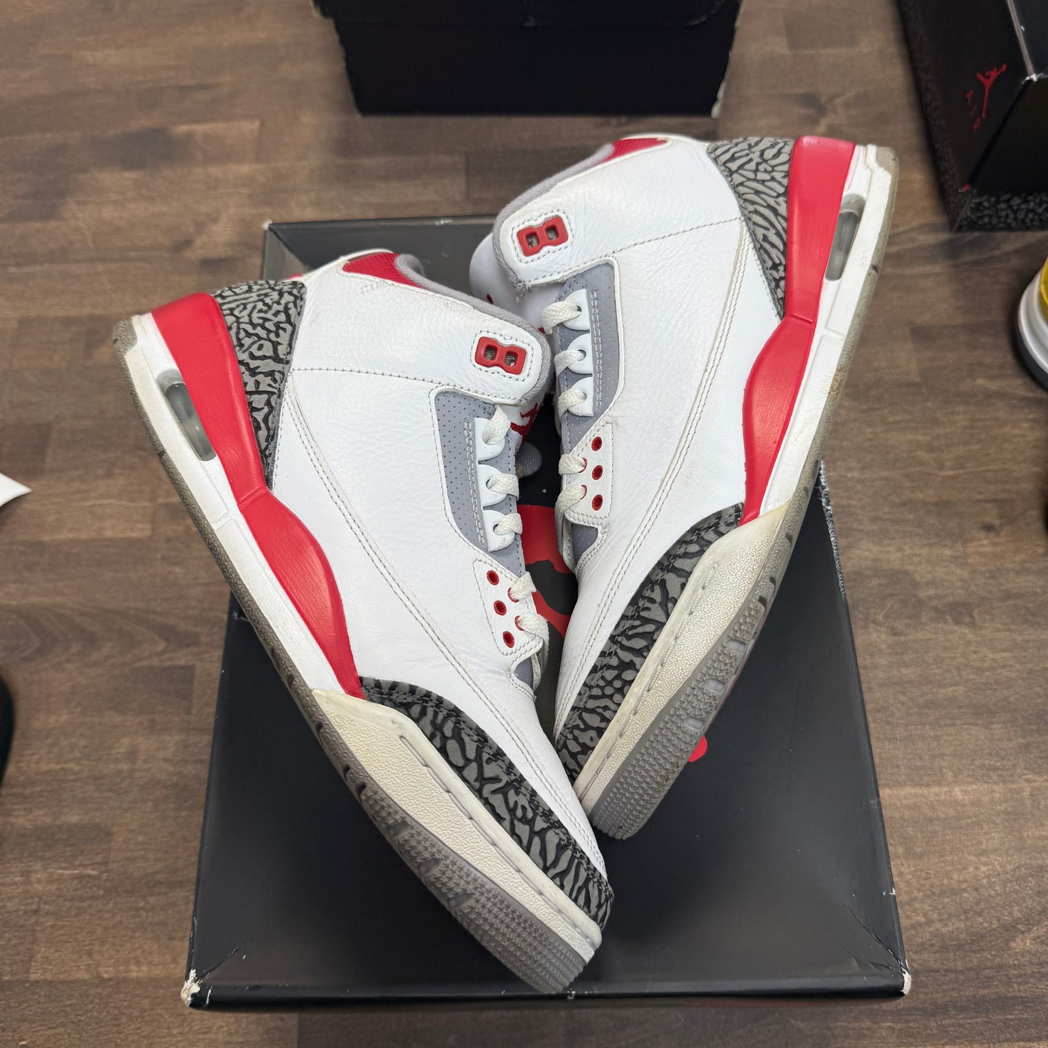 Fire Red Jordan 3 (USED)