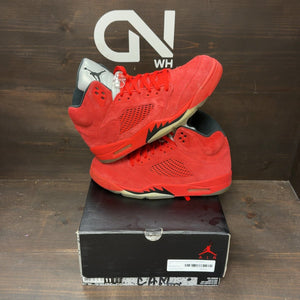 Jordan 5 Retro Red Suede Size 11 (Pre-Owned) - front