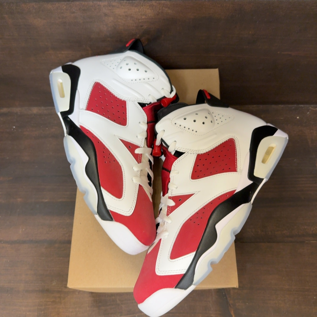 Jordan 6 Retro Carmine (2021) Size 10 (Pre-Owned) - Image 2