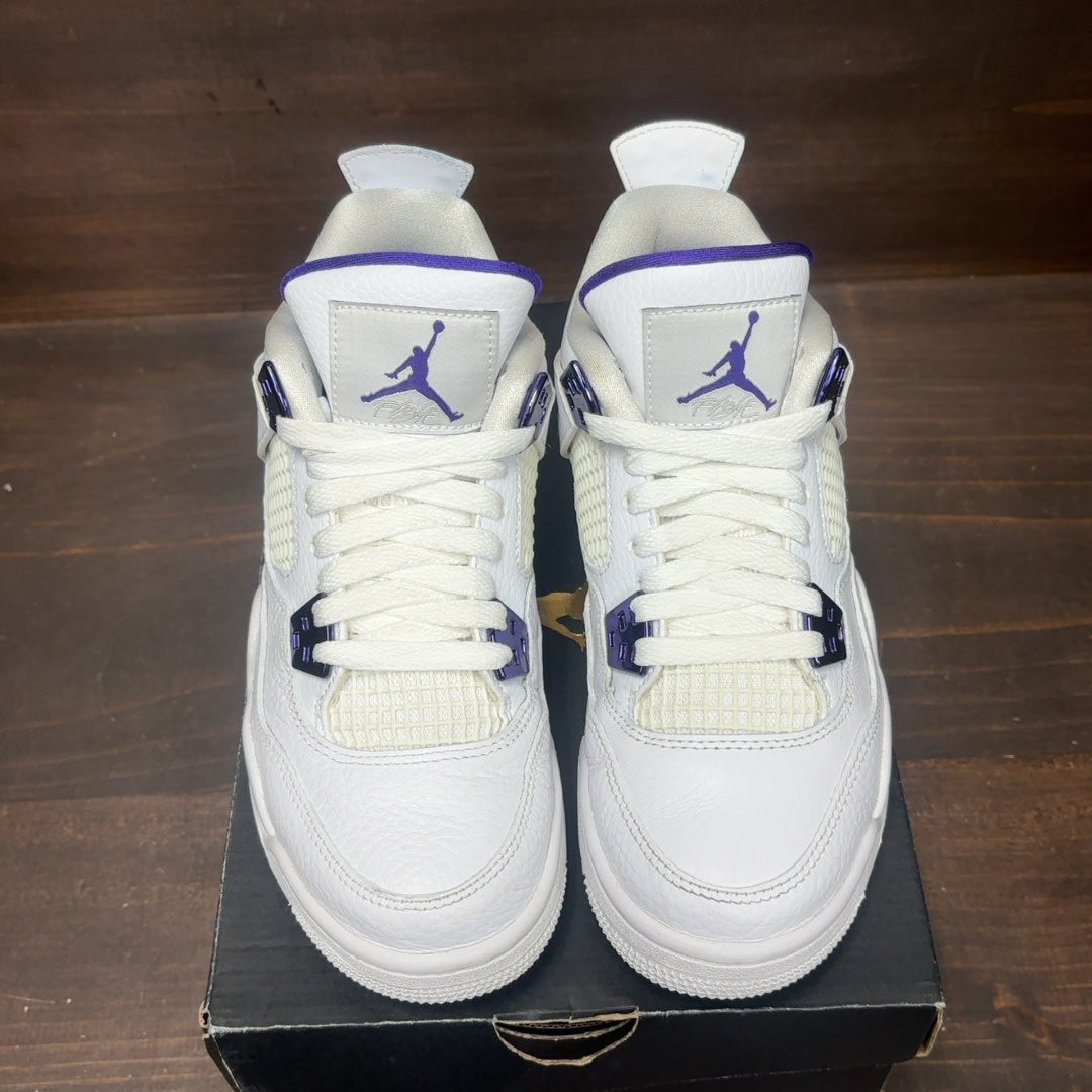 Jordan 4 Retro Metallic Purple (GS) Size 5Y (Pre-Owned)