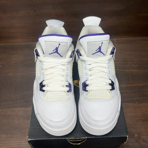 Jordan 4 Retro Metallic Purple (GS) Size 5Y (Pre-Owned)