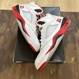 Jordan 5 Retro Fire Red Black Tongue (2025) - Image 1