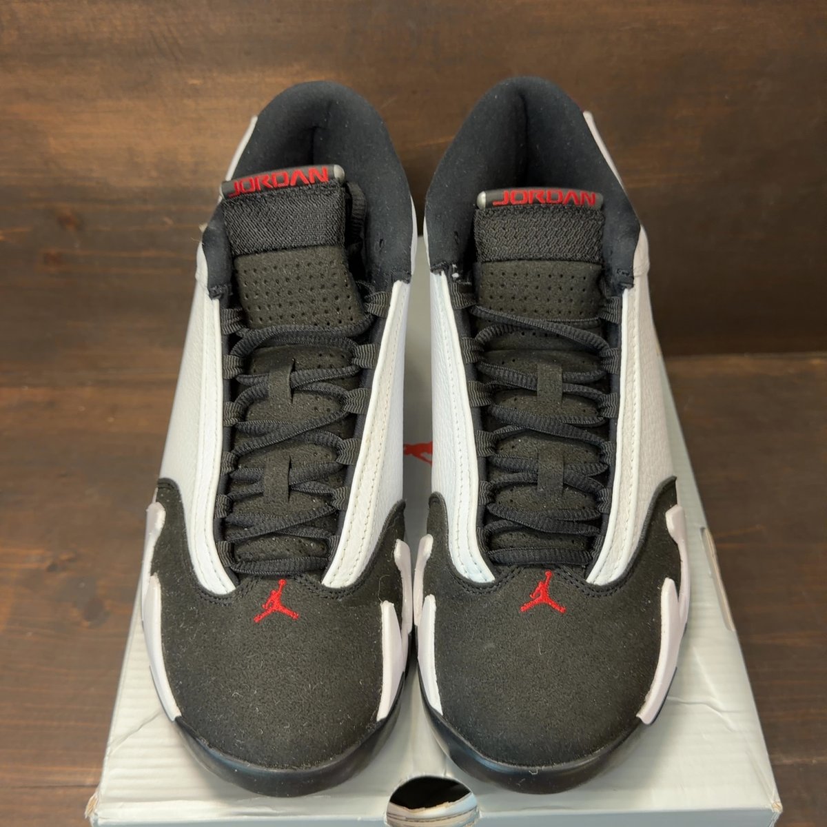 Jordan 14 Retro Black Toe (2024) Size 8 (Pre-Owned) - tag