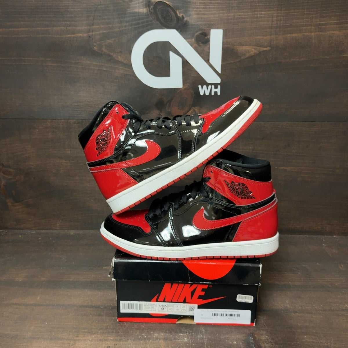 Jordan 1 Retro High OG Patent Bred - Image 1