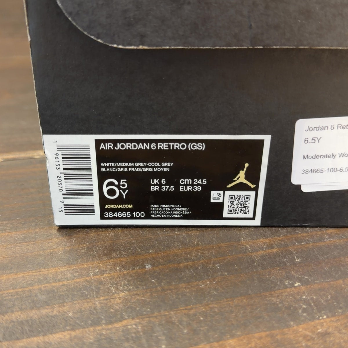 Jordan 6 Retro Cool Grey (GS) Size 6.5Y (Pre-Owned) - Image 9