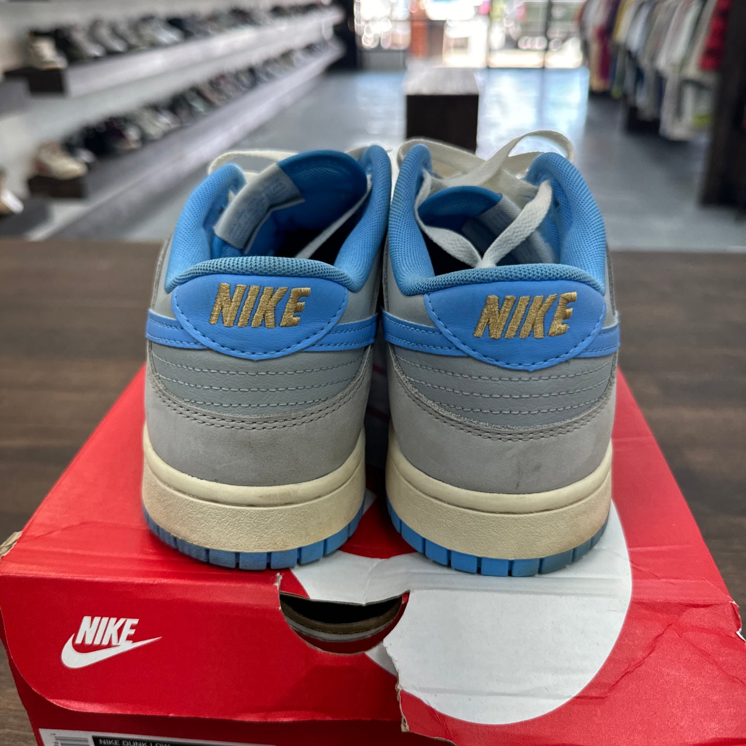 University Blue Athletic Department Nike Dunk Low (USED)