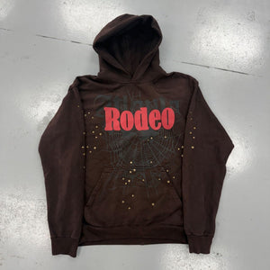 Cactus Jack by Travis Scott x Sp5der Days Before Rodeo Hoodie 'Brown' Size L (Pre-Owned) - Image 1