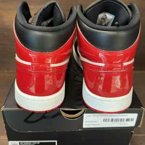 Jordan 1 Mid SE Patent Bred Toe Size 9 (Pre-Owned) - aux