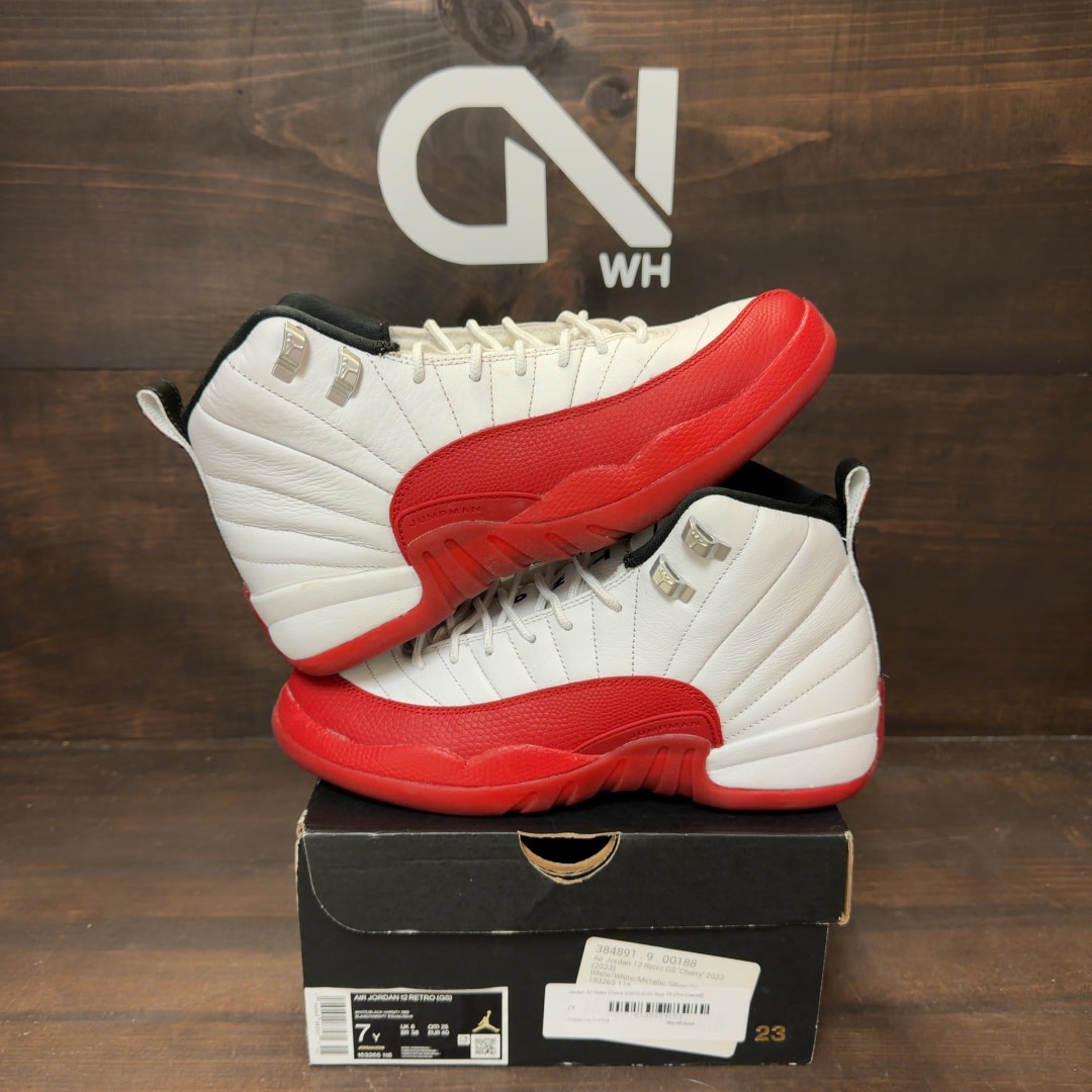Jordan 12 Retro Cherry (2023) (GS) - Image 1