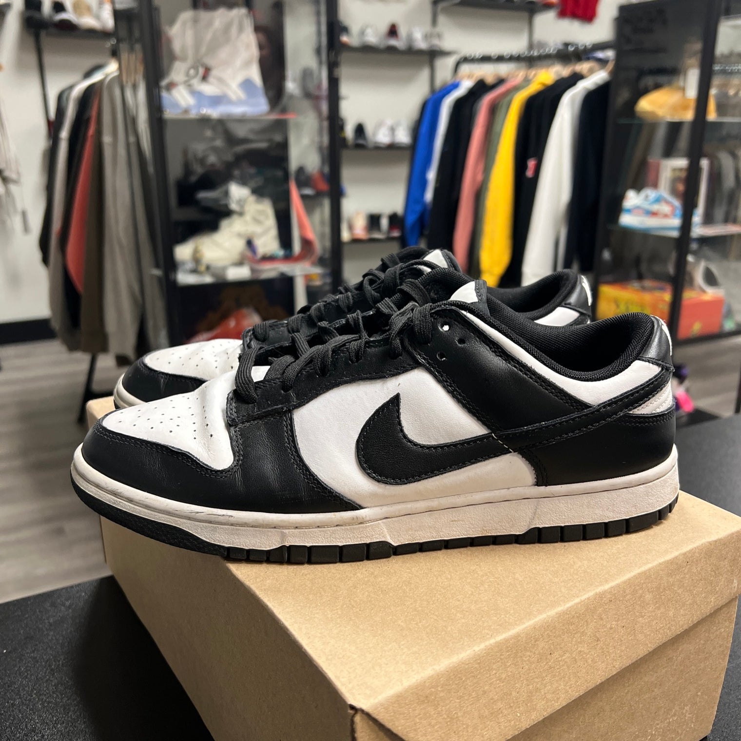 Panda Black White Dunk Low (USED, no box)