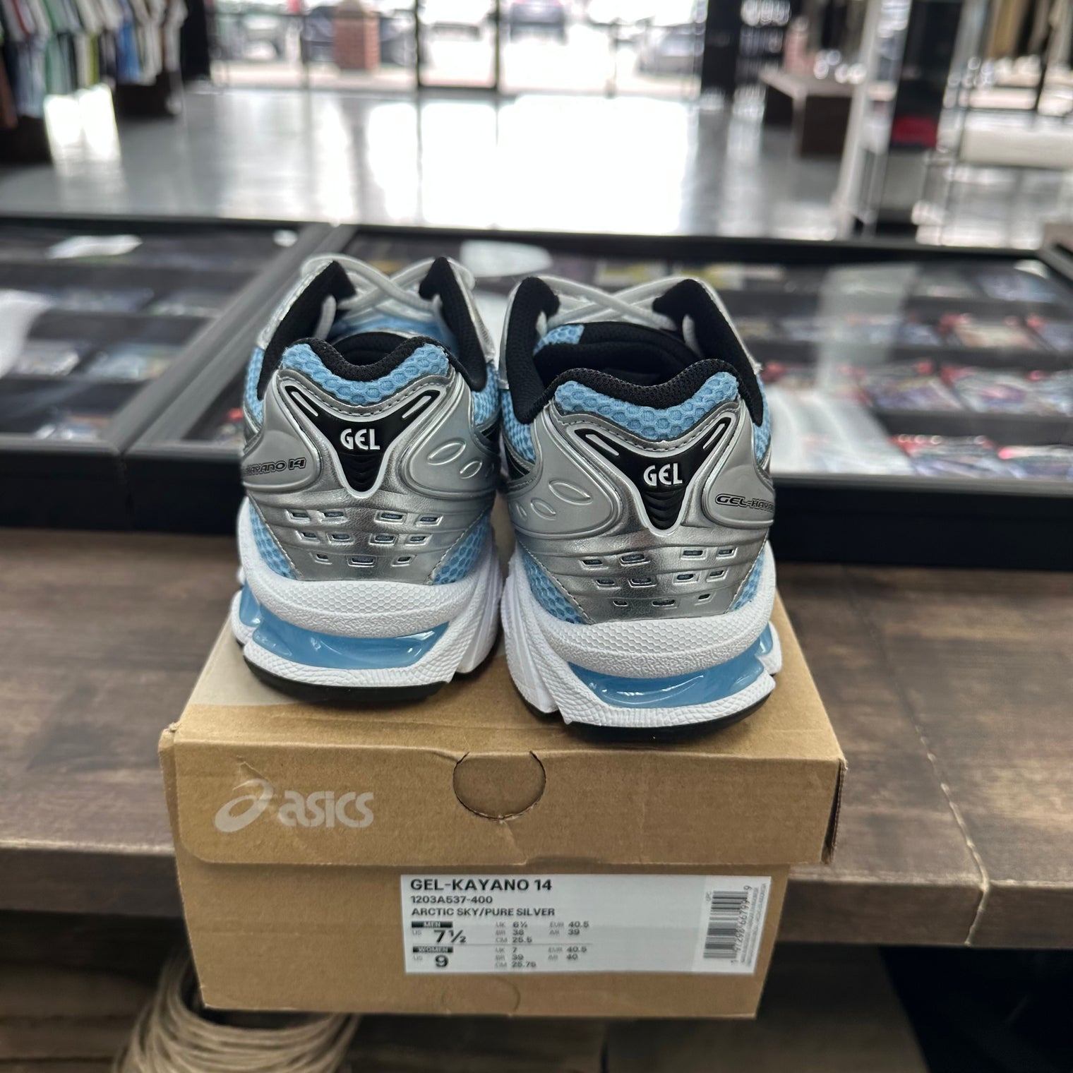 Arctic Sky Pure Silver Asics Gel Kayano 14 (Lightly Worn)