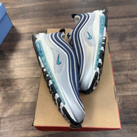Metallic Silver Chlorine Blue Air Max 97 (USED)