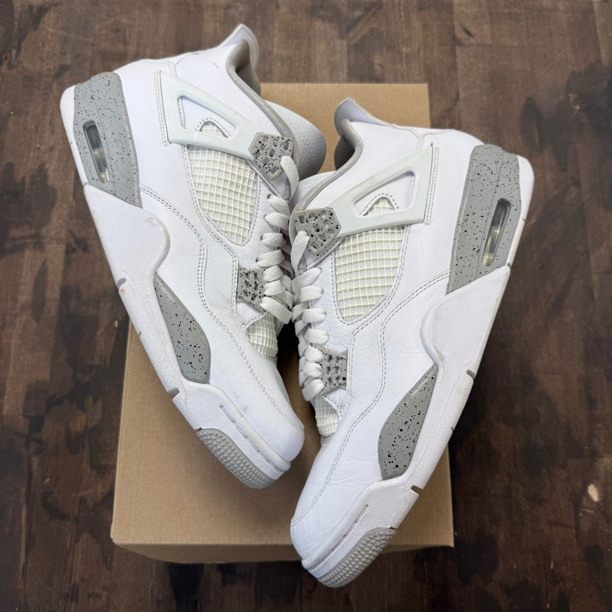 Jordan 4 Retro White Oreo (2021) Size 10.5 (Pre-Owned) - Image 1