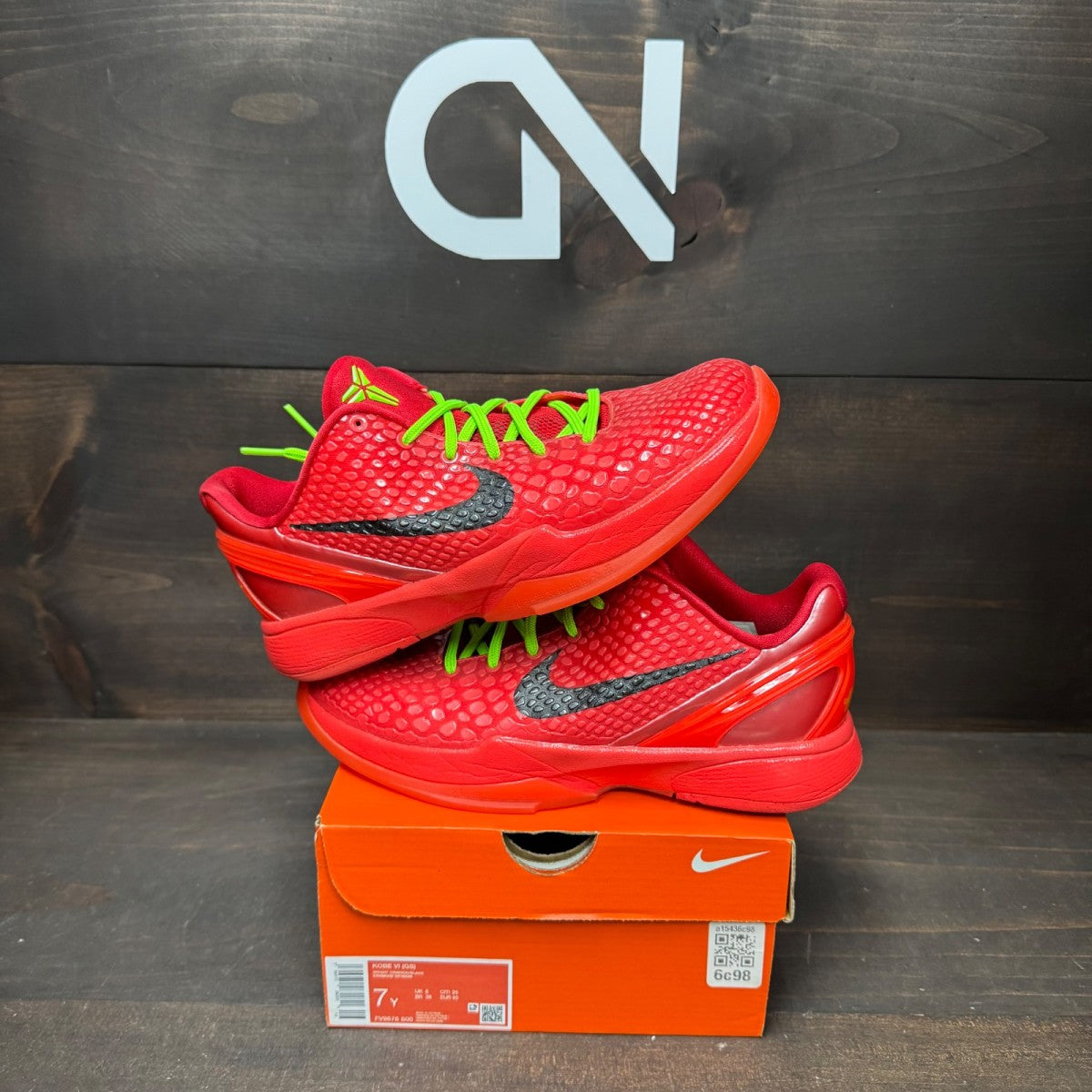Nike Kobe 6 Protro Reverse Grinch (GS) - Image 1