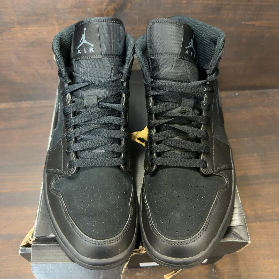 Jordan 1 Mid Triple Black (2018) - Image 3