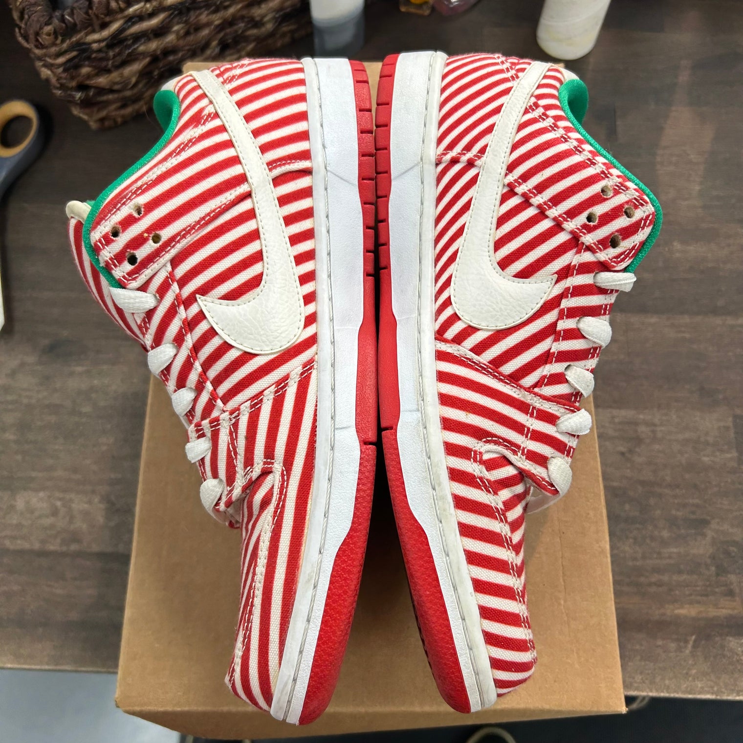 Candy Cane SB Dunk Low (USED,No Box)