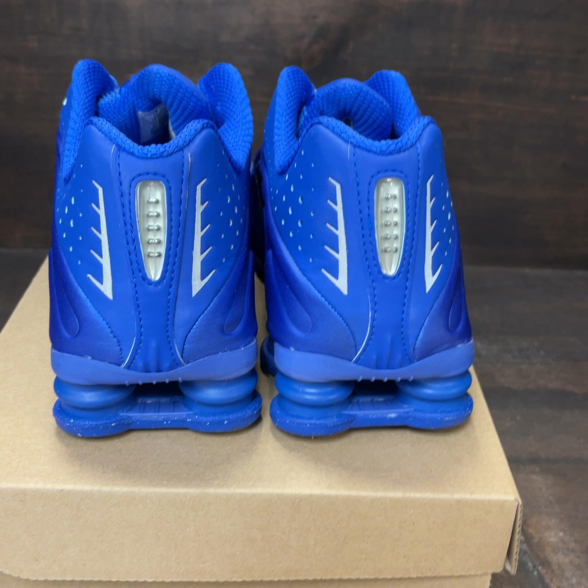 Nike Shox R4 Racer Blue Metallic Silver (Women's) Size 10W (Pre-Owned) - Image 5