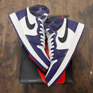 Jordan 1 Retro High Court Purple White - Image 1