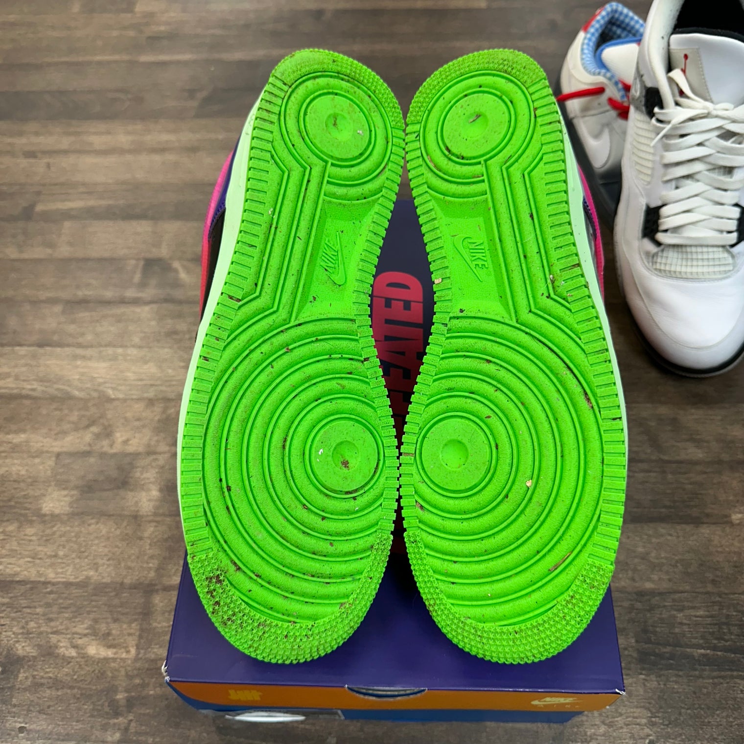 Undefeated Multi-Patent Pink Prime Air Force 1 Low (USED)