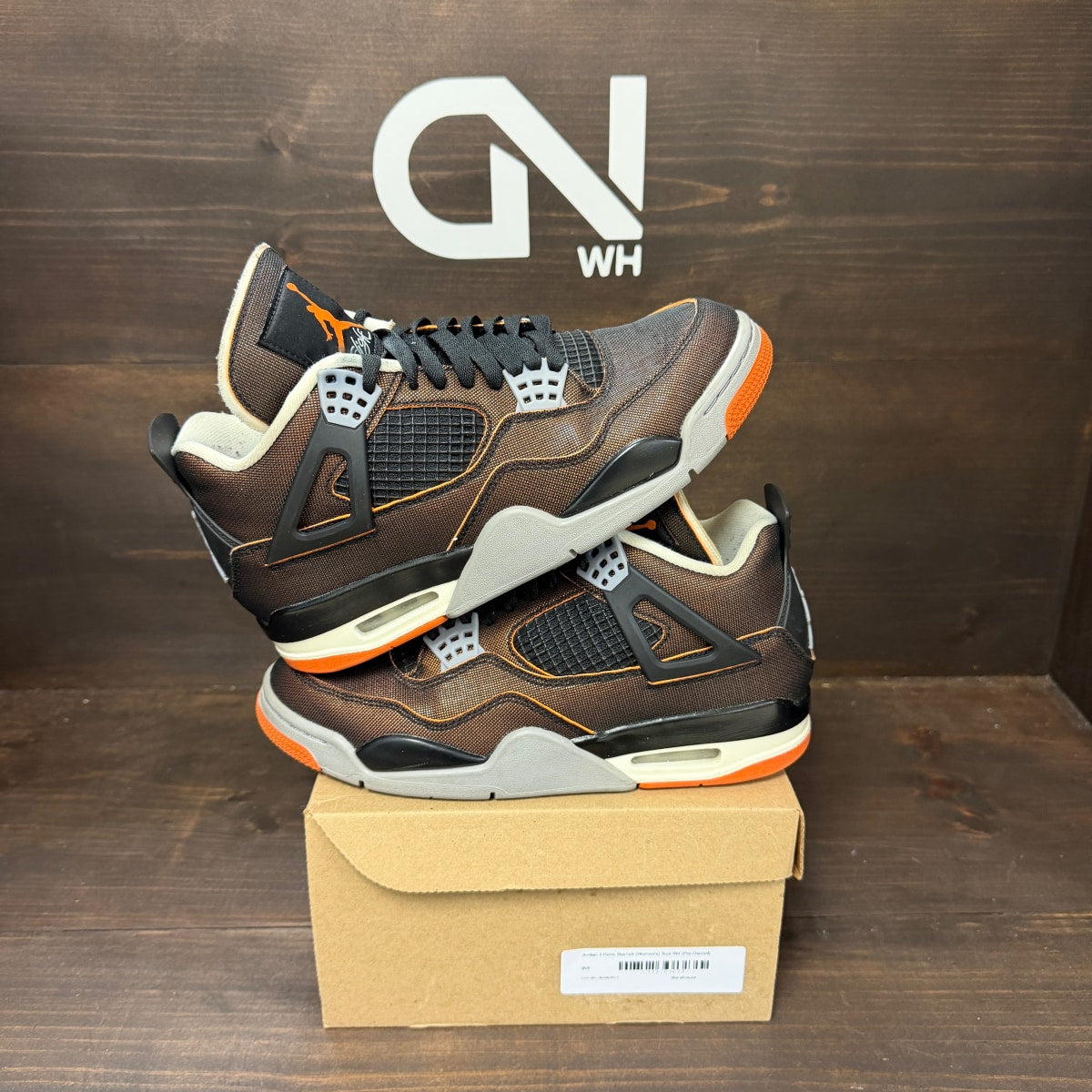 Jordan 4 Retro Starfish (Women's) Size 9W (Pre-Owned) - Image 1