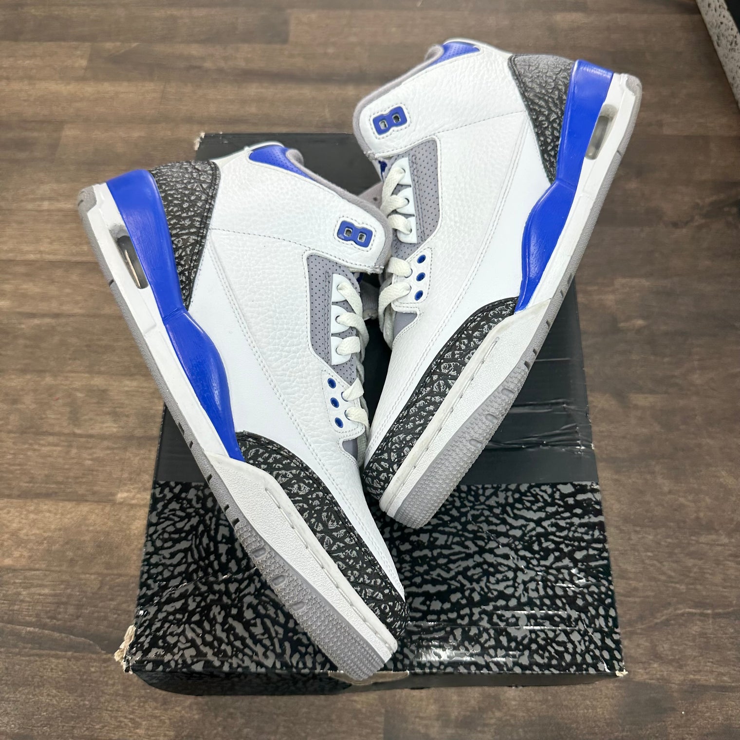 Racer Blue Jordan 3 (USED)