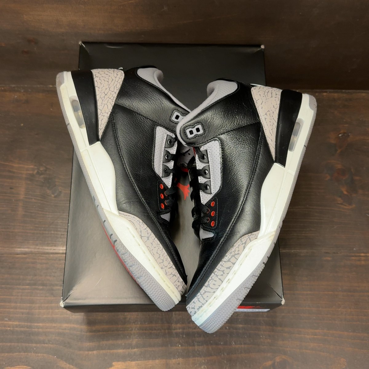 Jordan 3 Retro OG Black Cement (2024) Size 11 (Pre-Owned) - back