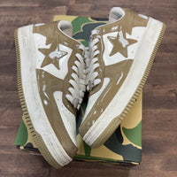 A Bathing Ape Bape Sta Patent Leather White Khaki (2023) (USED)