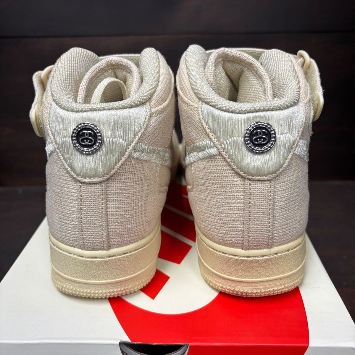Nike Air Force 1 Mid Stussy Fossil - Image 5