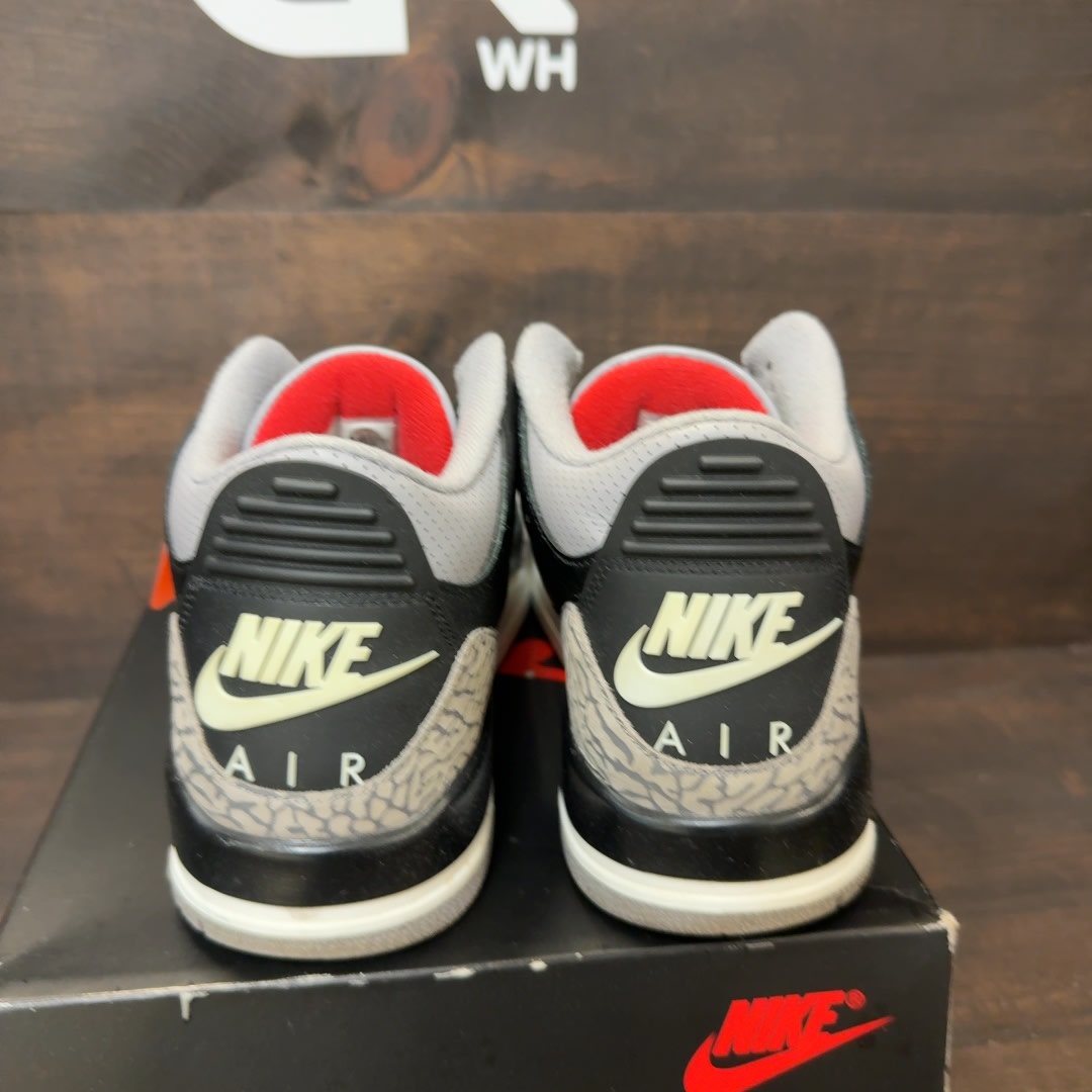 Jordan 3 Retro OG Black Cement (2024) Size 9.5 (Pre-Owned)