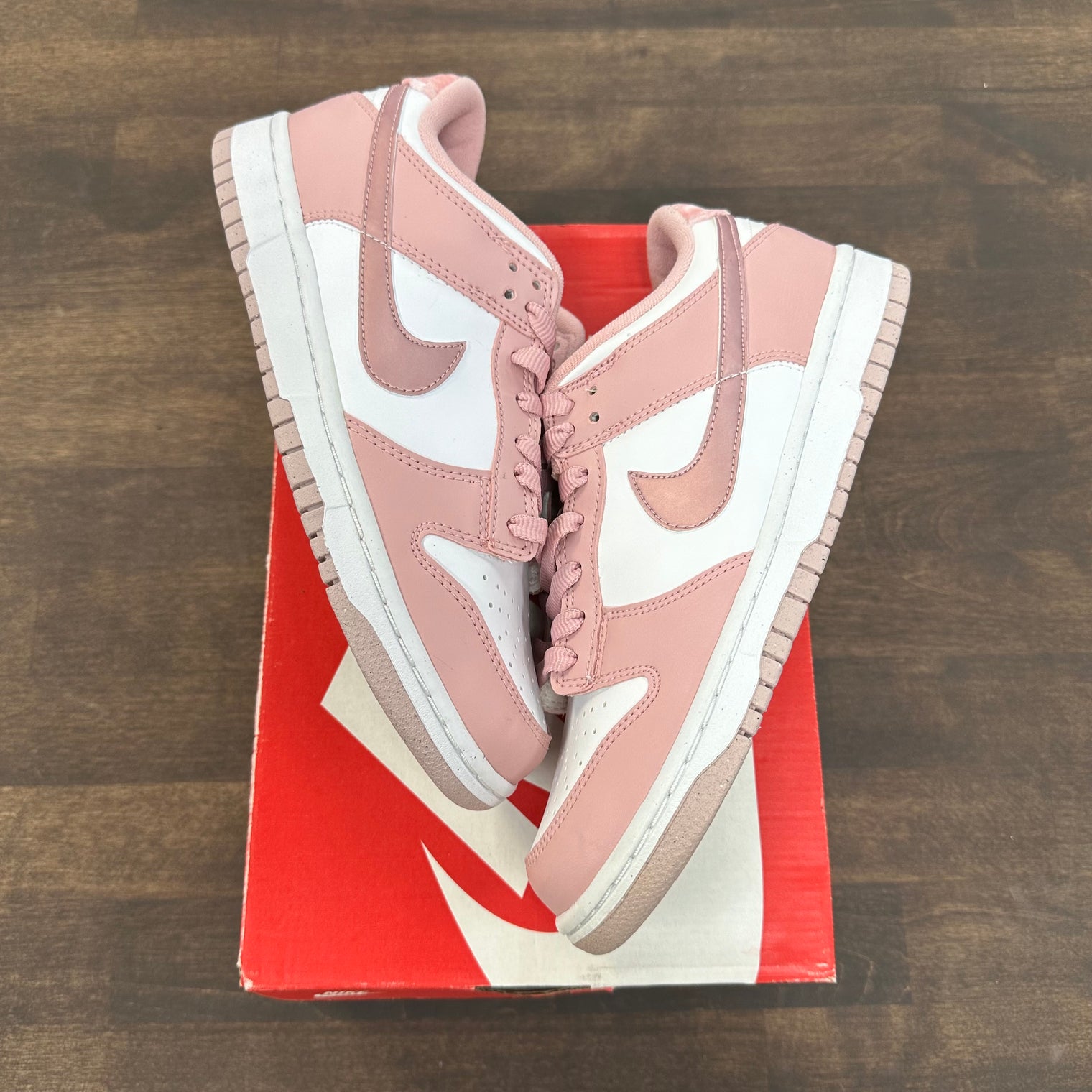 (GS) Pink Velvet Nike Dunk Low (Lightly Worn)