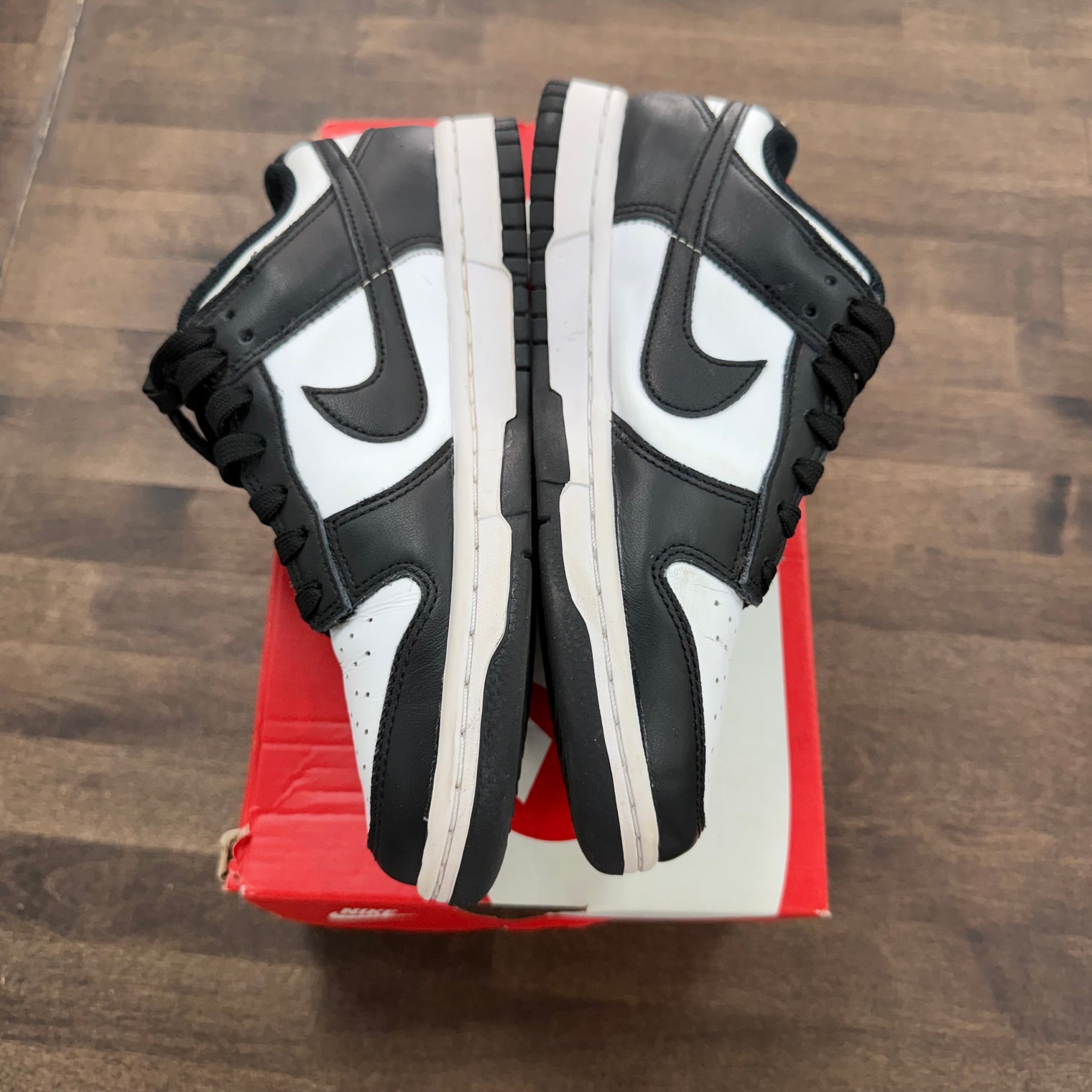 White Black Panda Nike Dunk Low (Women's) (USED)