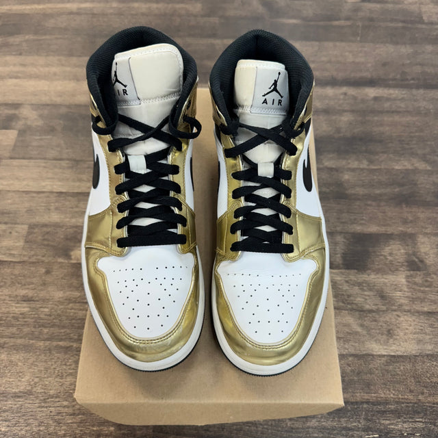 Patent Gold Jordan 1 Mid (USED)