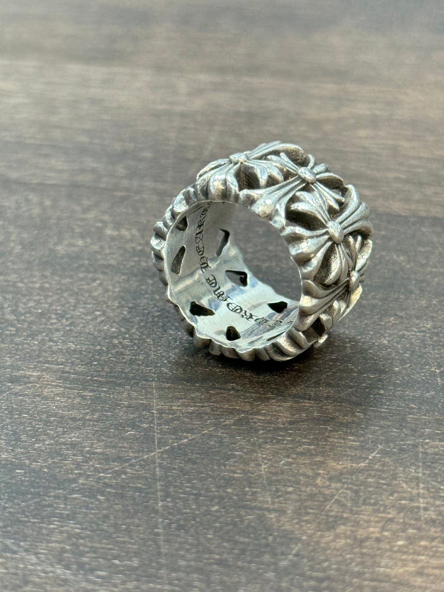 Size 9 | Chrome Hearts Cemetery Cross Ring (USED)