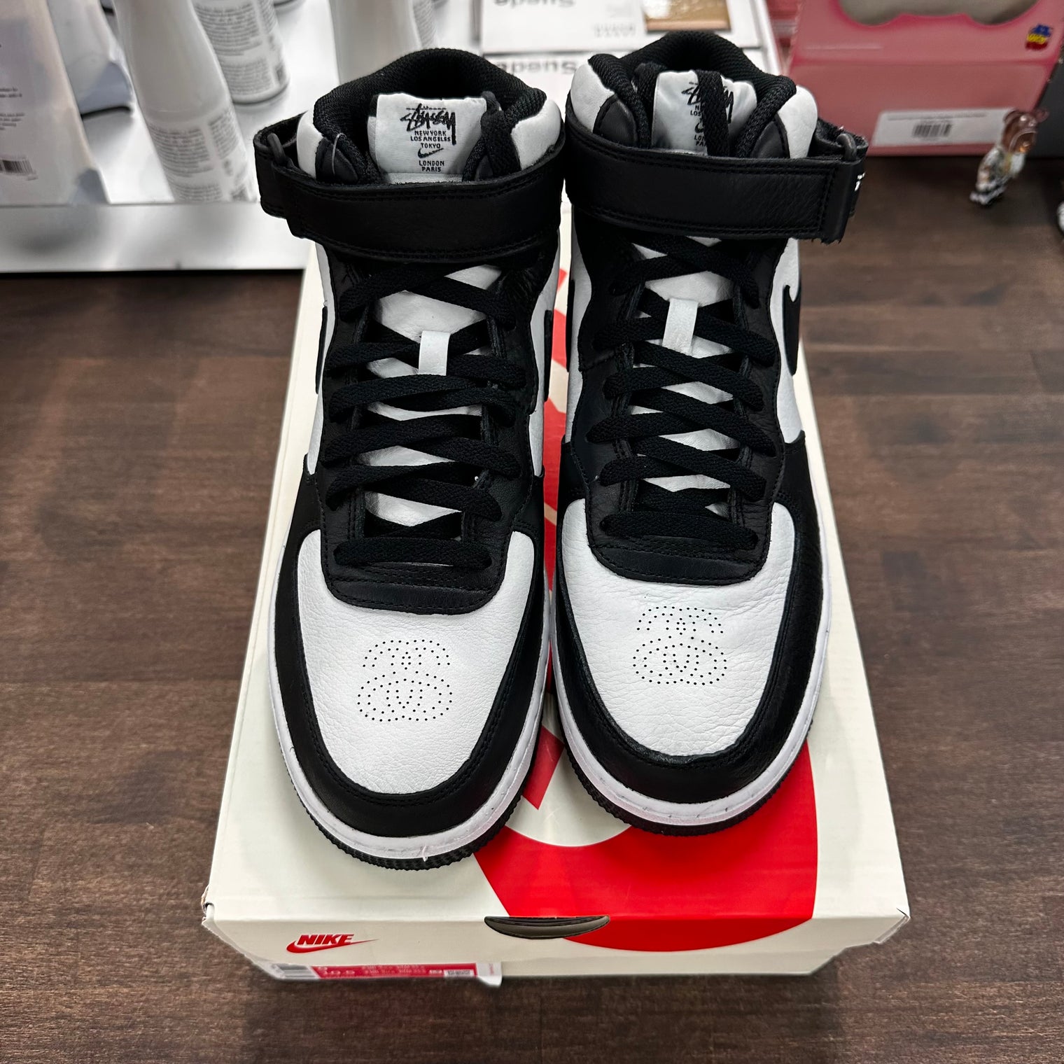 Stussy Nike Air Force 1 Mid Black