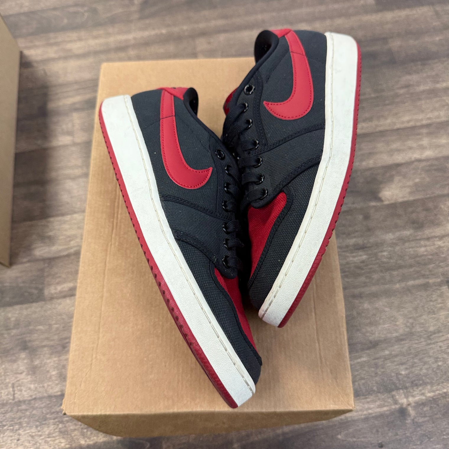 Bred Jordan 1 Retro AJKO Low (USED, No Box)