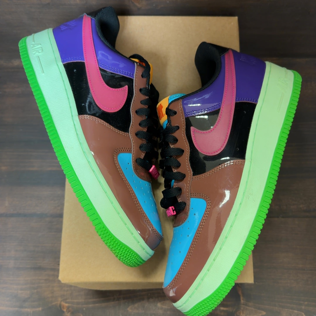 Nike Air Force 1 Low SP Undefeated Multi-Patent Pink Prime Size 9.5 (Pre-Owned) - Image 2