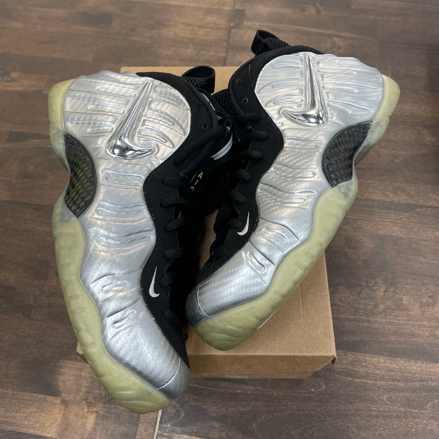 Silver Surfer Foamposite One (USED, no box, no insoles)