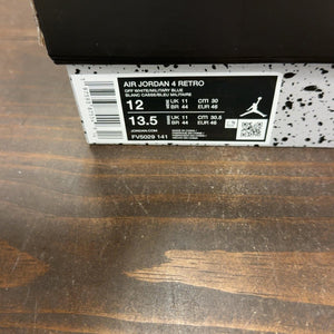 Jordan 4 Retro Military Blue (2024) Size 12 (Pre-Owned) - aux