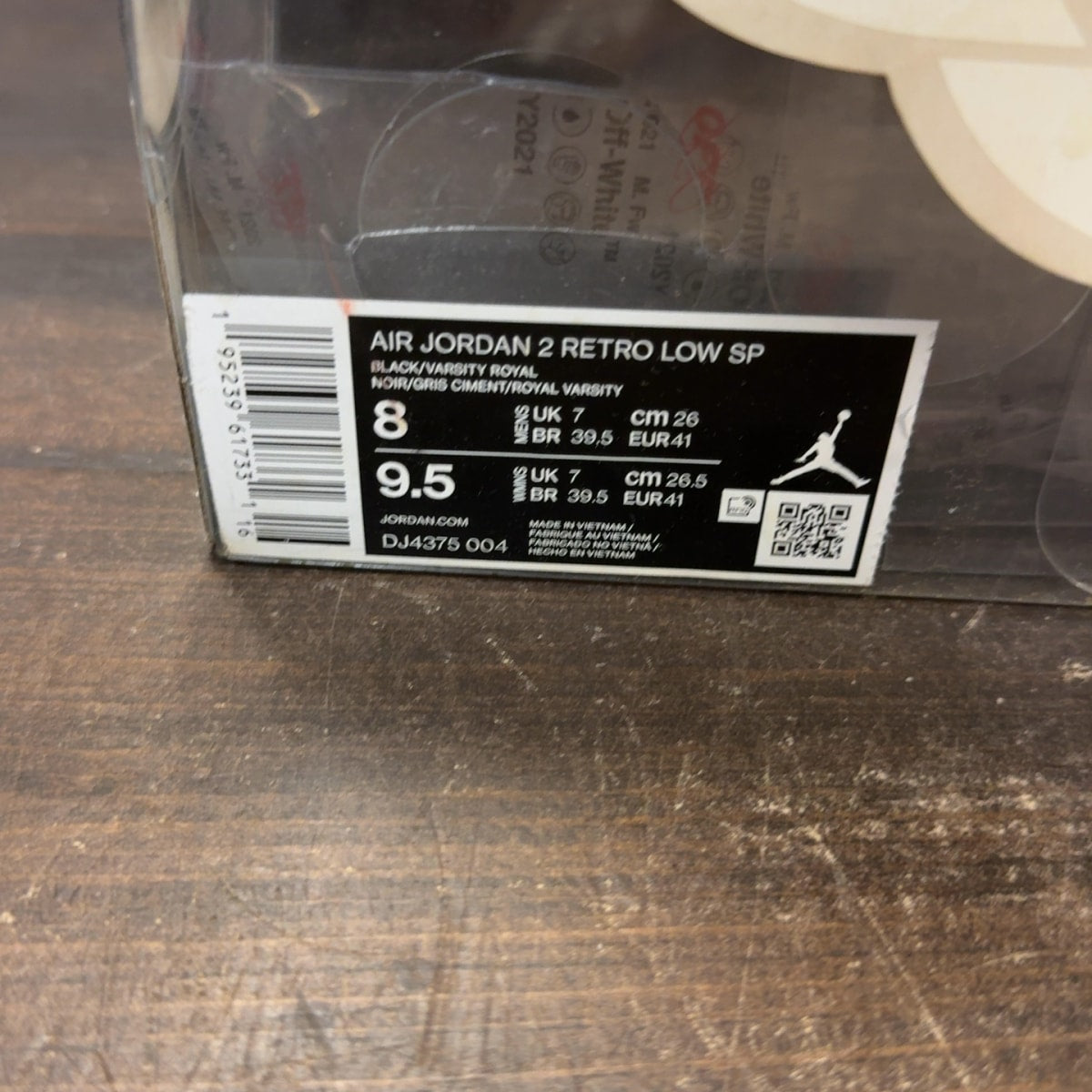 Jordan 2 Retro Low SP Off-White Black Blue - Image 8