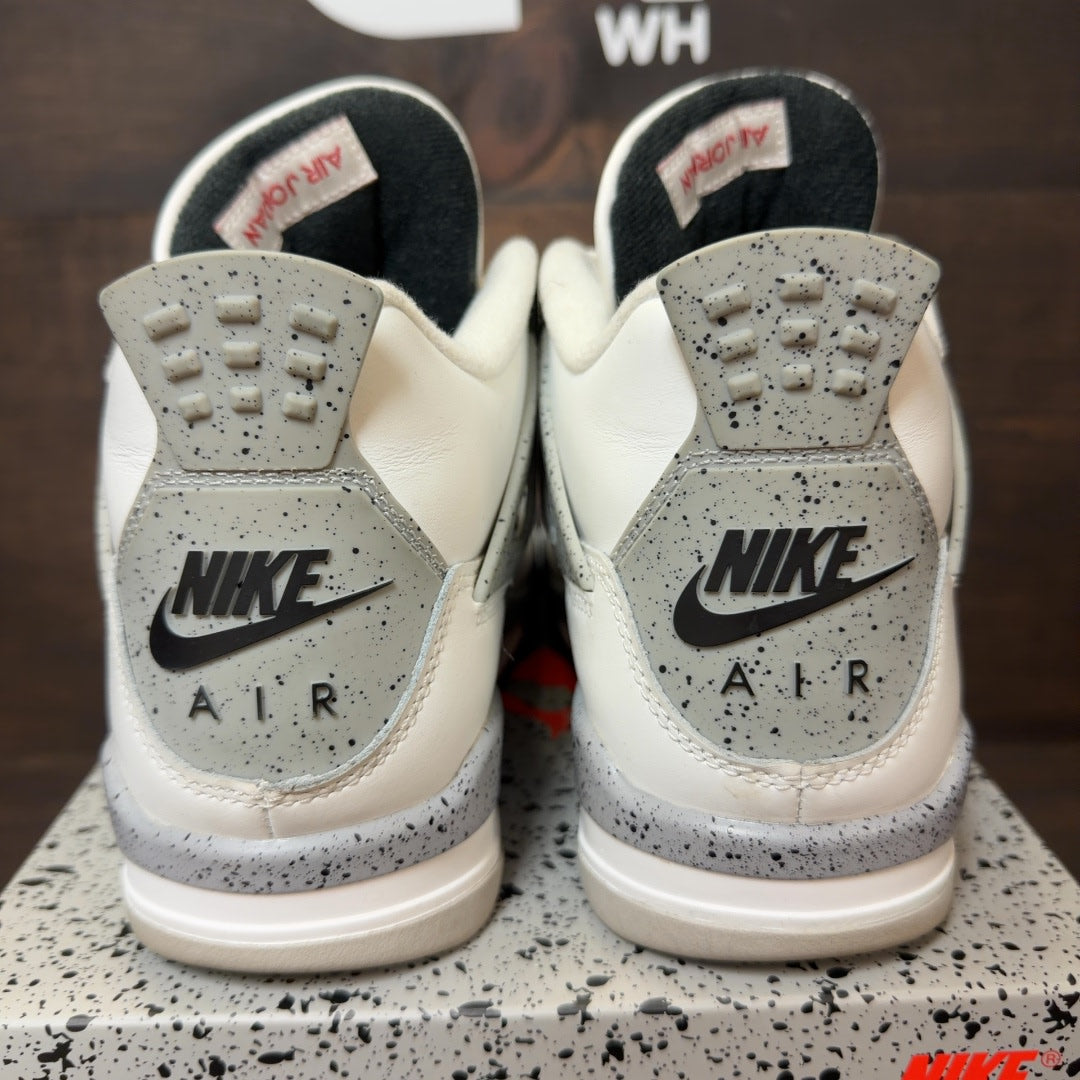 Jordan 4 Retro White Cement (2025) (GS) Size 7Y (Pre-Owned)