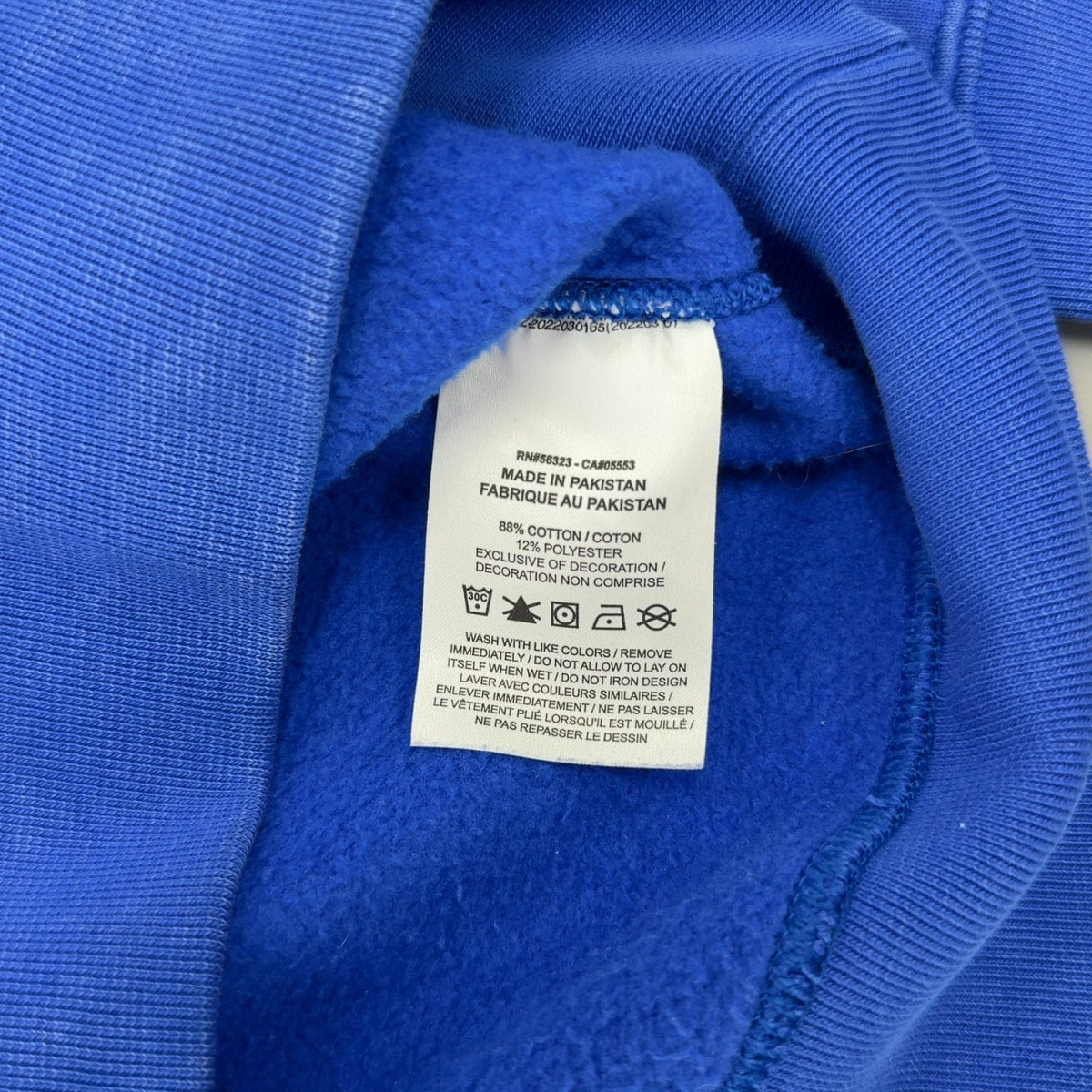 Nike x Stussy Acid Wash Crew Fleece Blue Size M Size M (Pre-Owned) - Image 6