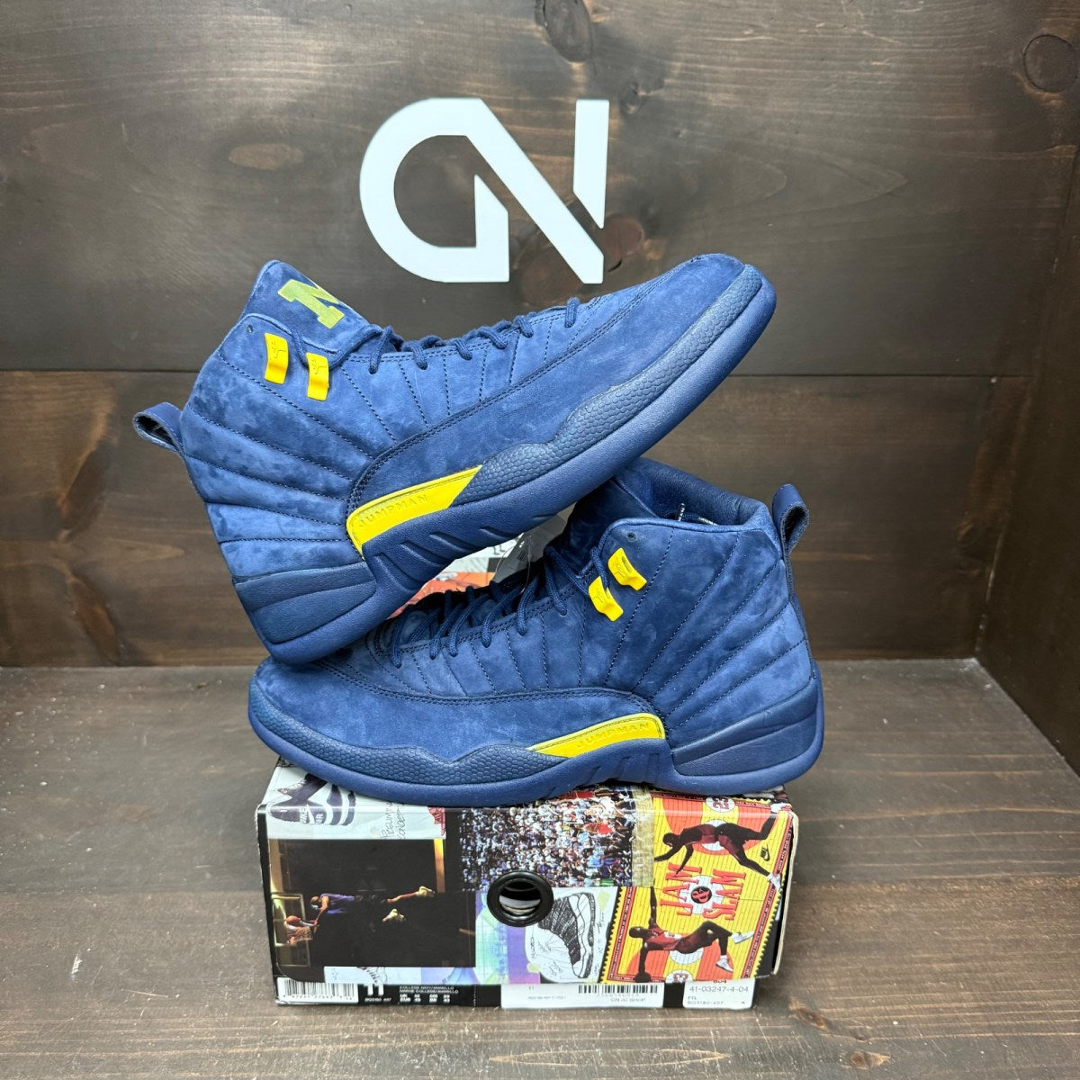 Jordan 12 Retro Michigan - Image 1