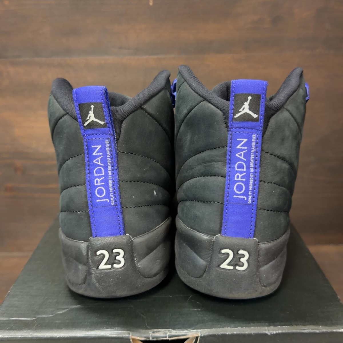 Jordan 12 Retro Black Dark Concord (GS) - Image 4