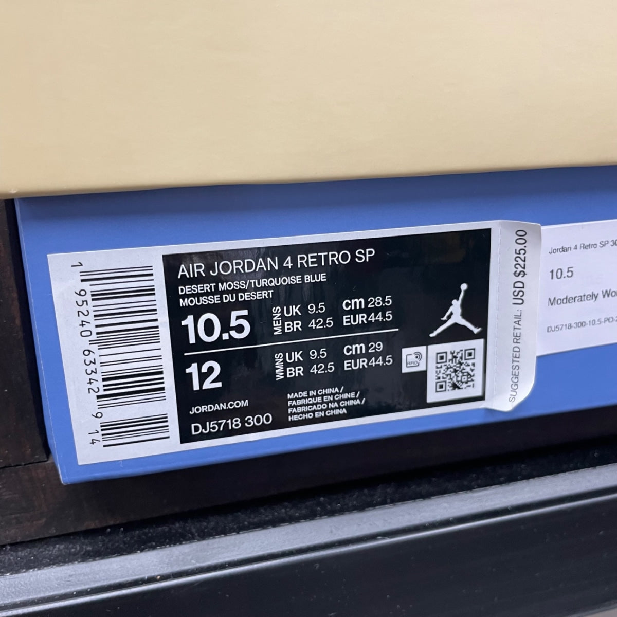 Jordan 4 Retro SP 30th Anniversary Union Desert Moss - Image 8
